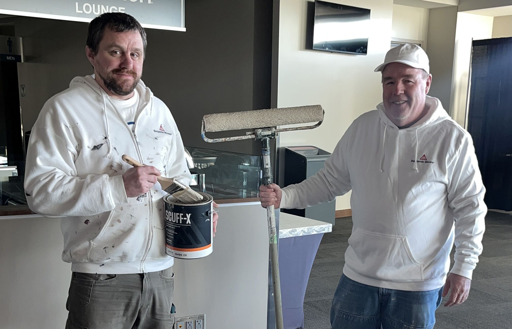 Scott Cohoon and the Cornerstone Painting crew in Sioux Falls